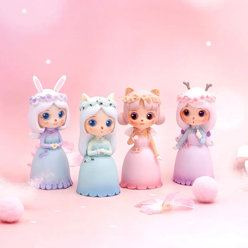 

Ins Pink Girl Blind Box Toys for Children Girls Birthday Gift Creative Resin Ornament