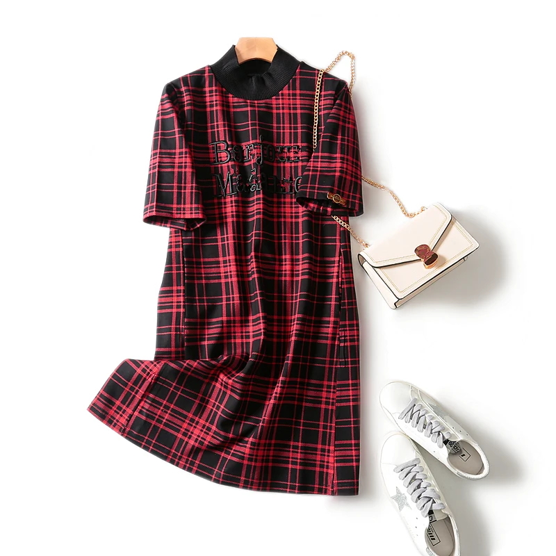 Европейский 2019 осень и зима новая мода вышивка ремесла рукав большой плед ретро