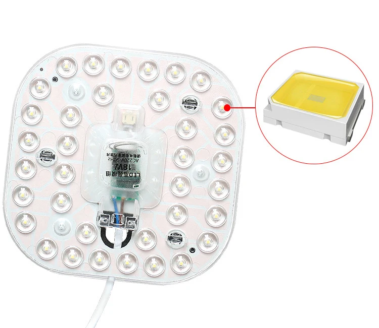 Светодиодный Панель круг кольцо светильник SMD2835 12 Вт 18 24 36 круглая потолочная