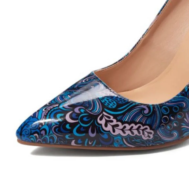 ZALAVOR 2020 Women Pumps High Heel Shoes Woman Spring Party Sexy Print Pointed Toe Wedding Footwear Size 34-43 | Обувь