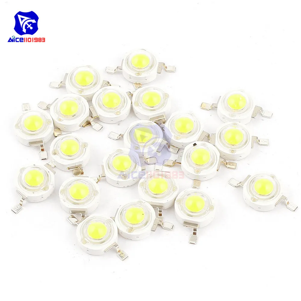 Diymore 10 шт./лот теплый белый свет SMD СИД бисерный чип лампа 3 0-3 6 V 350mA 1 Вт |