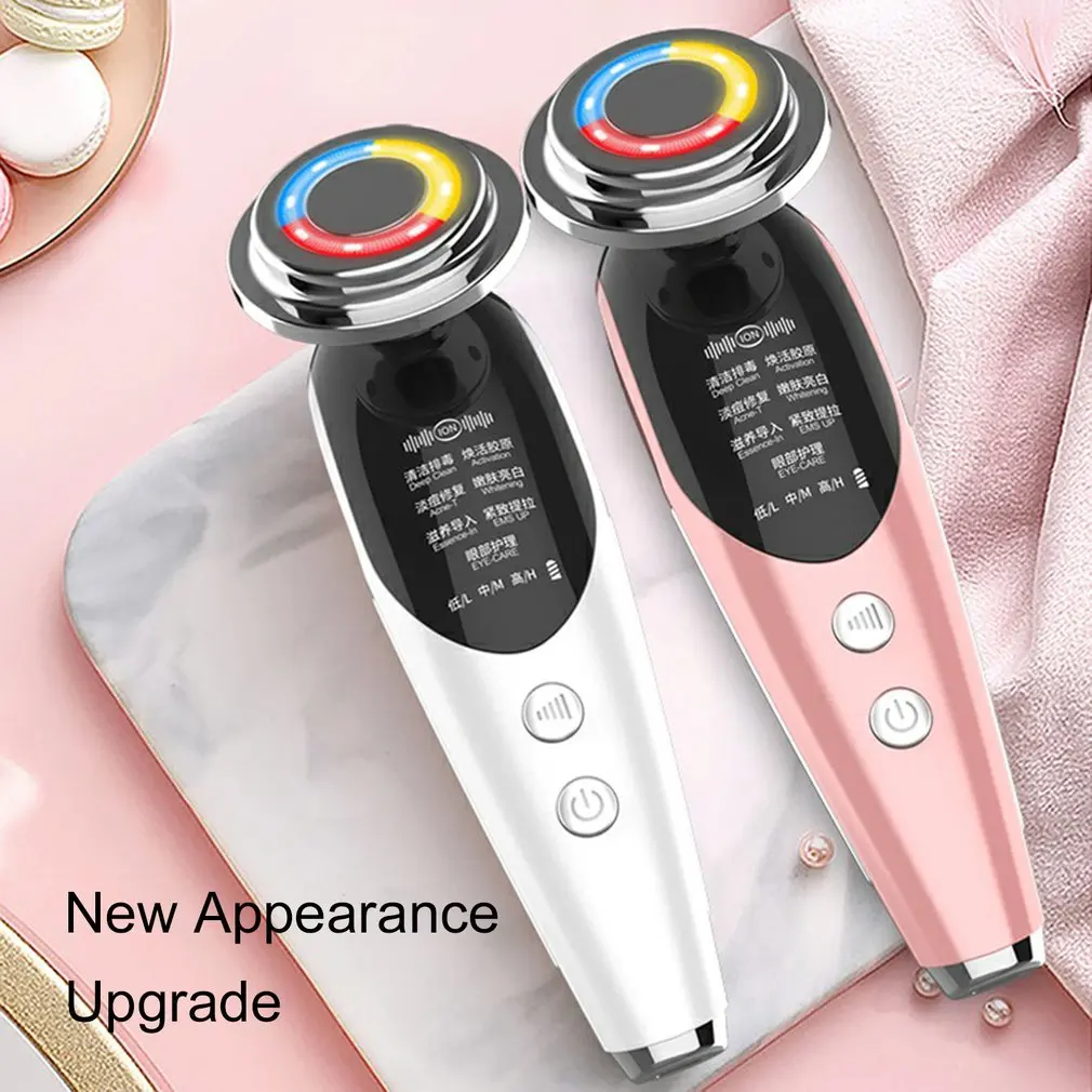 

M8807 7modes Mesotherapy Electroporation Lifting Beauty LED Face Rejuvenation Wrinkle Removal Electric Facial Tool
