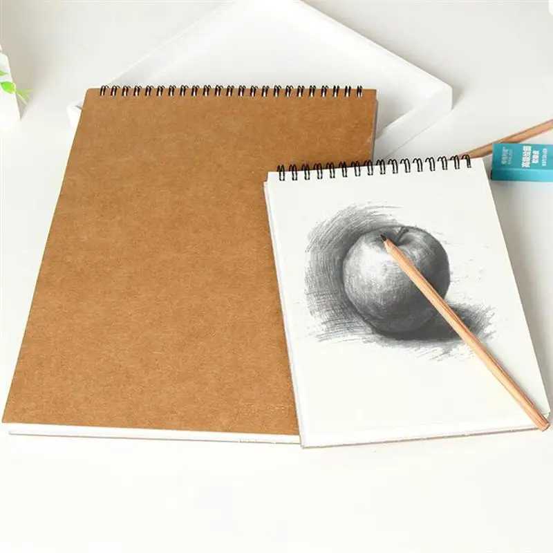 A3 Sketch Book DIY Painting Hand Drawing Notebook Spiral Graffiti for Home School Class Office Writing Pads  Канцтовары для
