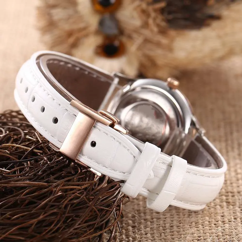 

Luxury brand aaa ladies quartz watch calfskin strap dial inlaid with diamonds fashion trend, give ladies favorite aaa watch