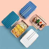 portable lunch box microwavable food gradel pp thick leak proof thermal insulation school office kitchen tools