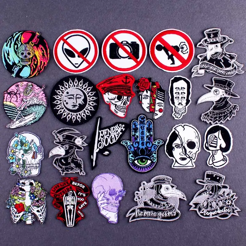 Патчи на одежду в стиле панк патчи для самостоятельного нанесения одежды полоски