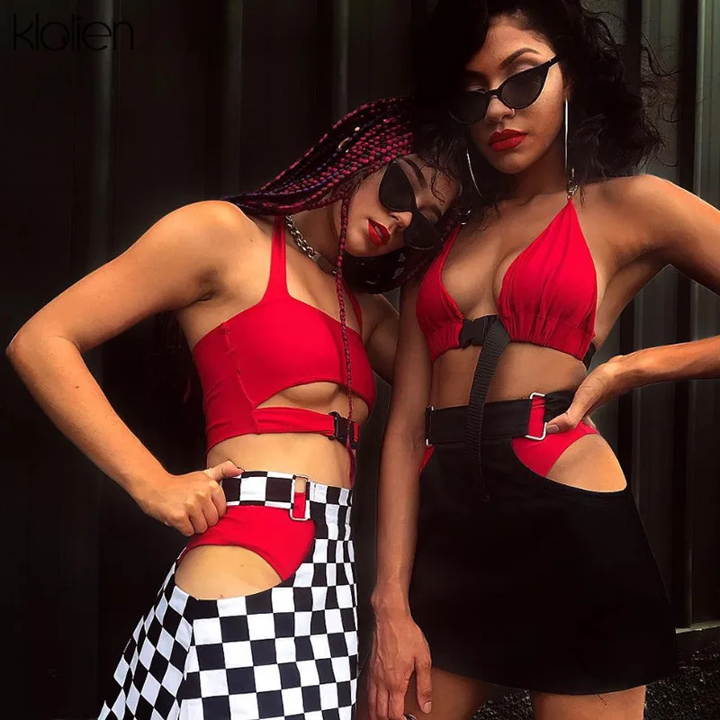 Женский укороченный топ с открытой спиной kalien вечерние открытые топы поясом и