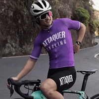 attaquer cycling jersey pure 2020 unisex men women team cycling clothing short sleeve bicycle sports race tops wear bike jersey