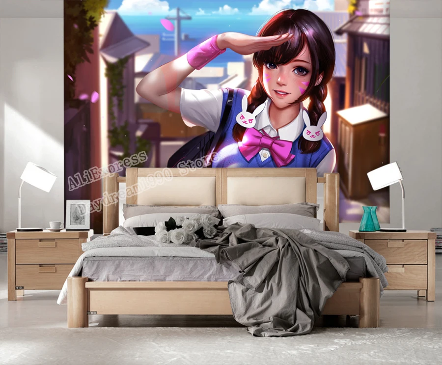 Настенные фрески Лига Легенд персонализированные сексуальные 3D обои с серафином