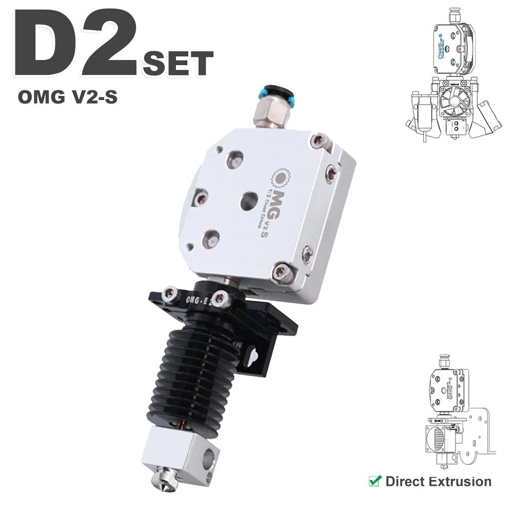 

D2set OMGV2S экструдер Минимальный заказ 10 шт.