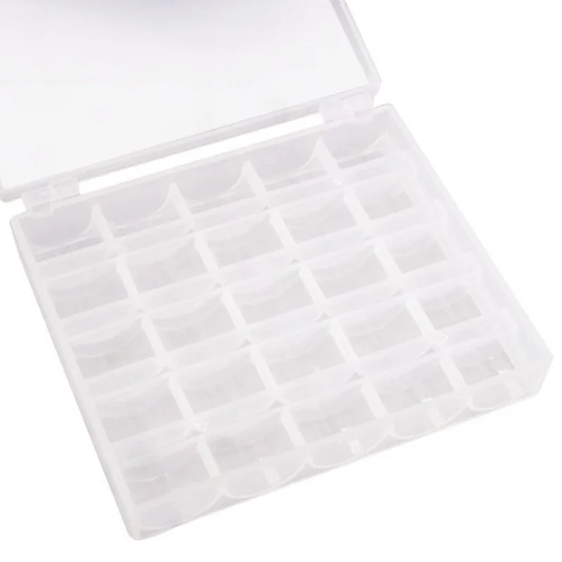 25 шт./компл. пустые шпули стандартная красочная пластиковая коробка для хранения