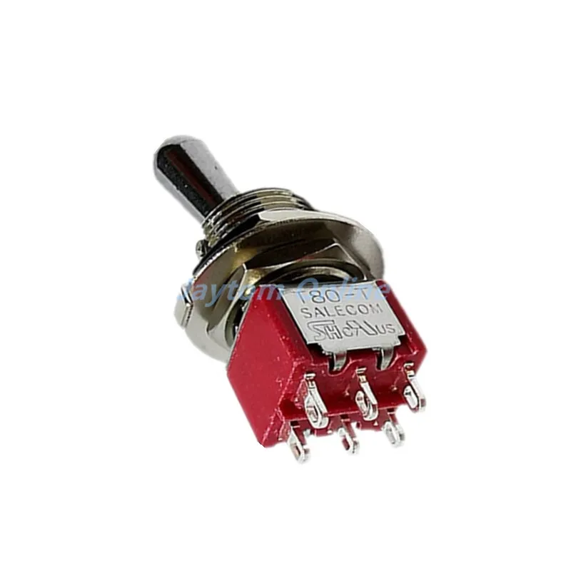 2 шт. T80-T 12 мм ВКЛ-ВЫКЛ DPDT 6Pin 3 поддержание позиции мини-тумблер с короткой ручкой 3A