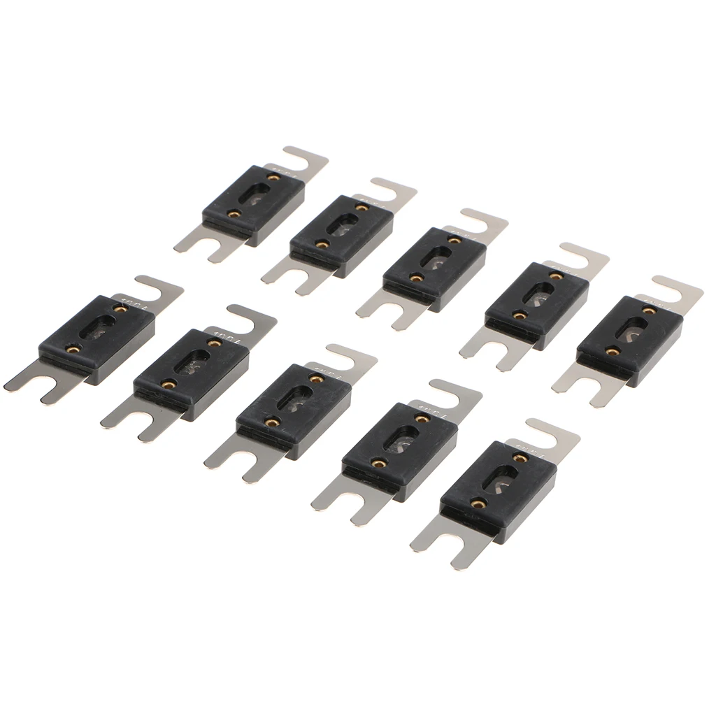 Pack Of 10 Nickel Plated Car ANL Blade Fuses Audio Electric Protection 100A | Автомобили и мотоциклы