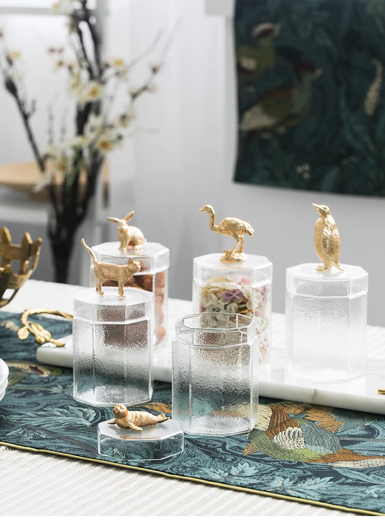 Не содержащее свинец стекло бак для хранения пищевая бутылка с милыми животными