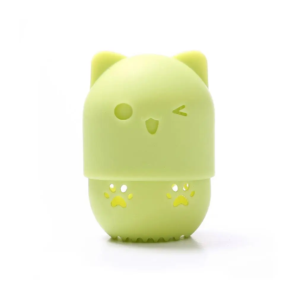 Котенок Красота пудра слоеного блендера держатель Губка Макияж яйцо сушки чехол