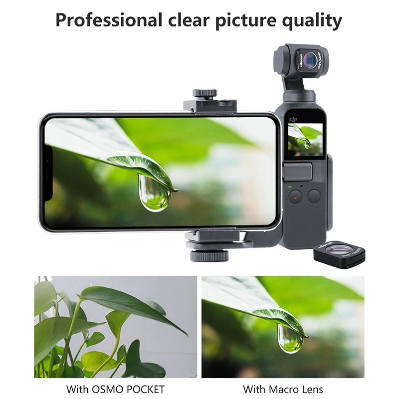 Ulanzi 1 комплект Op-5 Op-6 Широкоугольный макро объектив для Dji Osmo Pocket 10X Hd 4K карданный