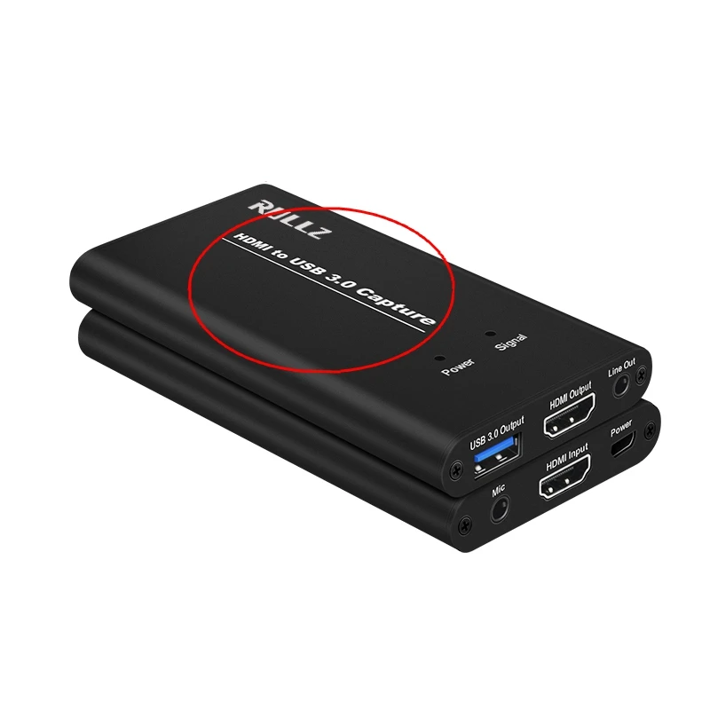 1080P 60FPS HDMI к USB 3,0 карта видеозахвата w/микрофон для PS4 Phone Game ТВ программы Запись VMix потоковая трансляция в прямом эфире