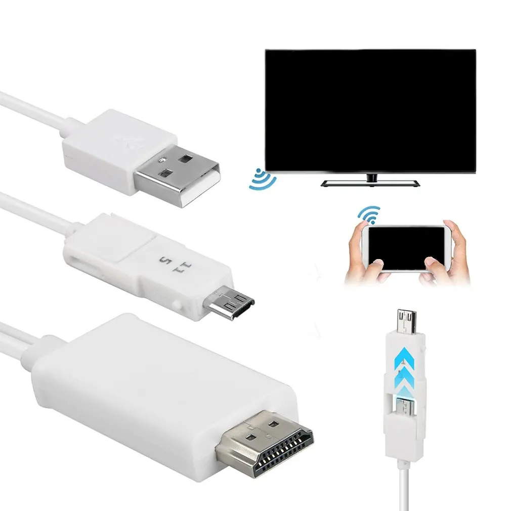 Exquisitely Designed Durable For Android Cell Phone Micro USB MHL To 1080P TV Cables Adapter HDMI | Электроника