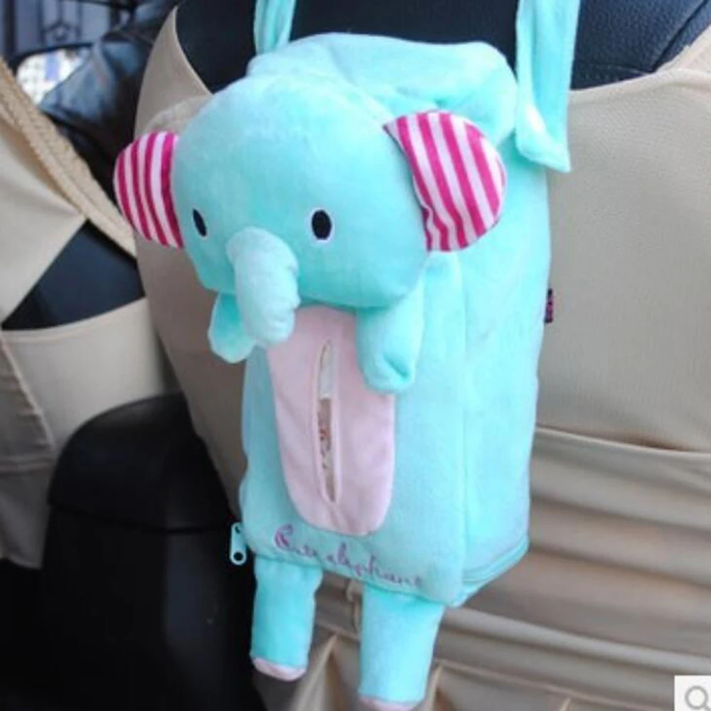 Милая мягкая портативная подвесная коробка для салфеток дома и офиса