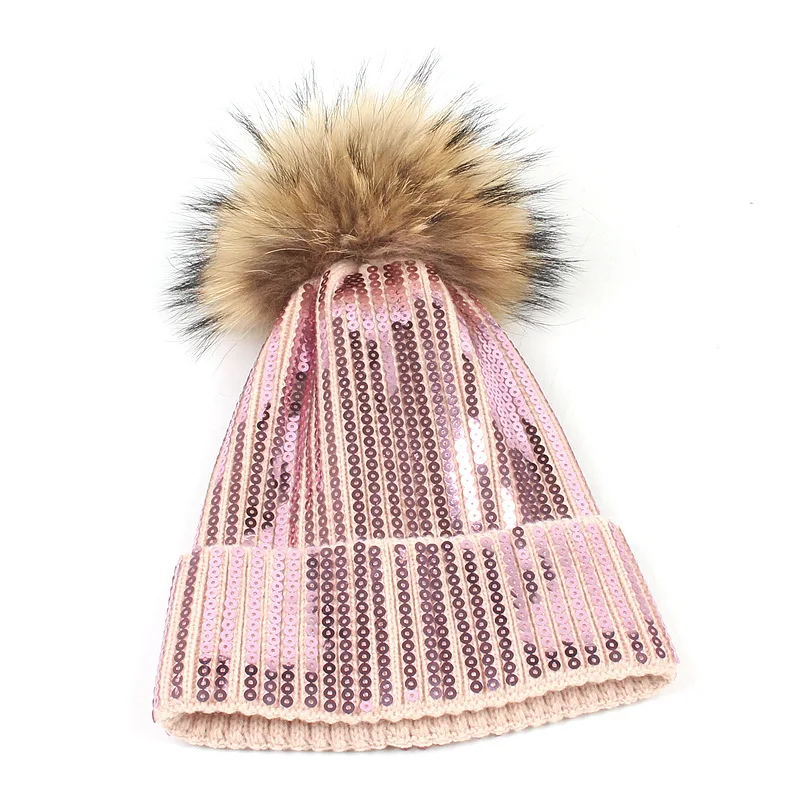 Зимняя брендовая меховая шапка с помпонами для подростков зимняя женская шляпа