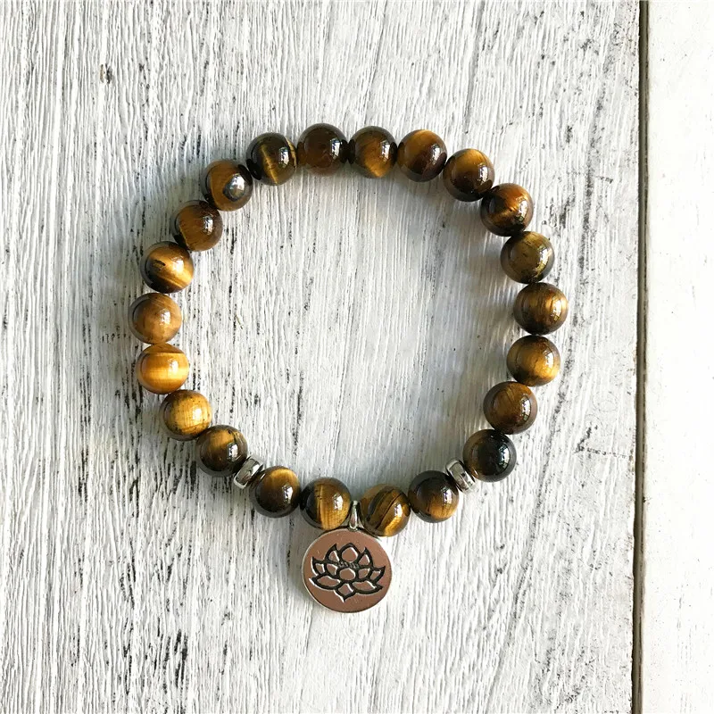 

Новый Модный женский браслет из натурального камня 8 мм