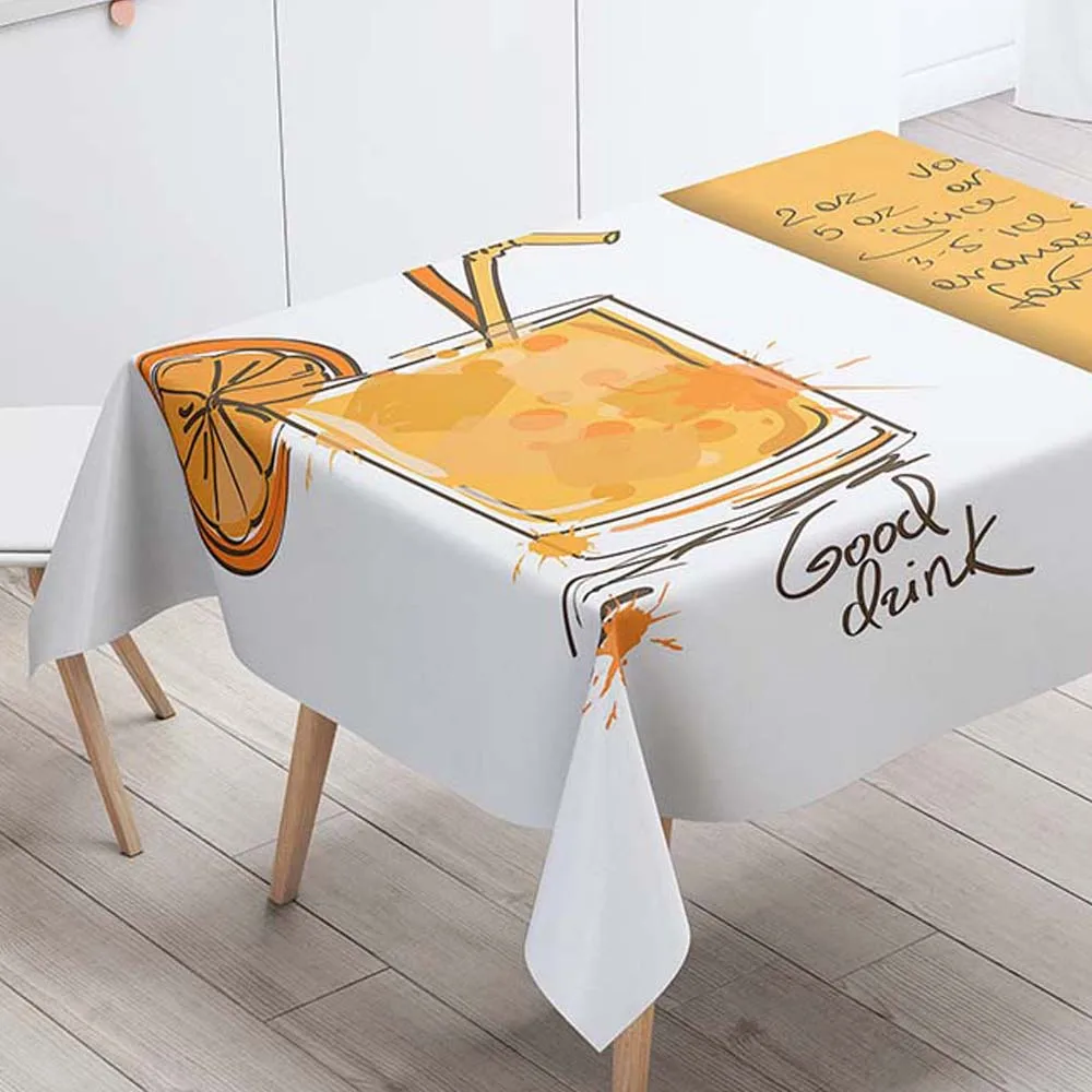 

Rectangular Tablecloths Decorative Table Cover 3D Printing Leopard Animal Dining Table Cloth