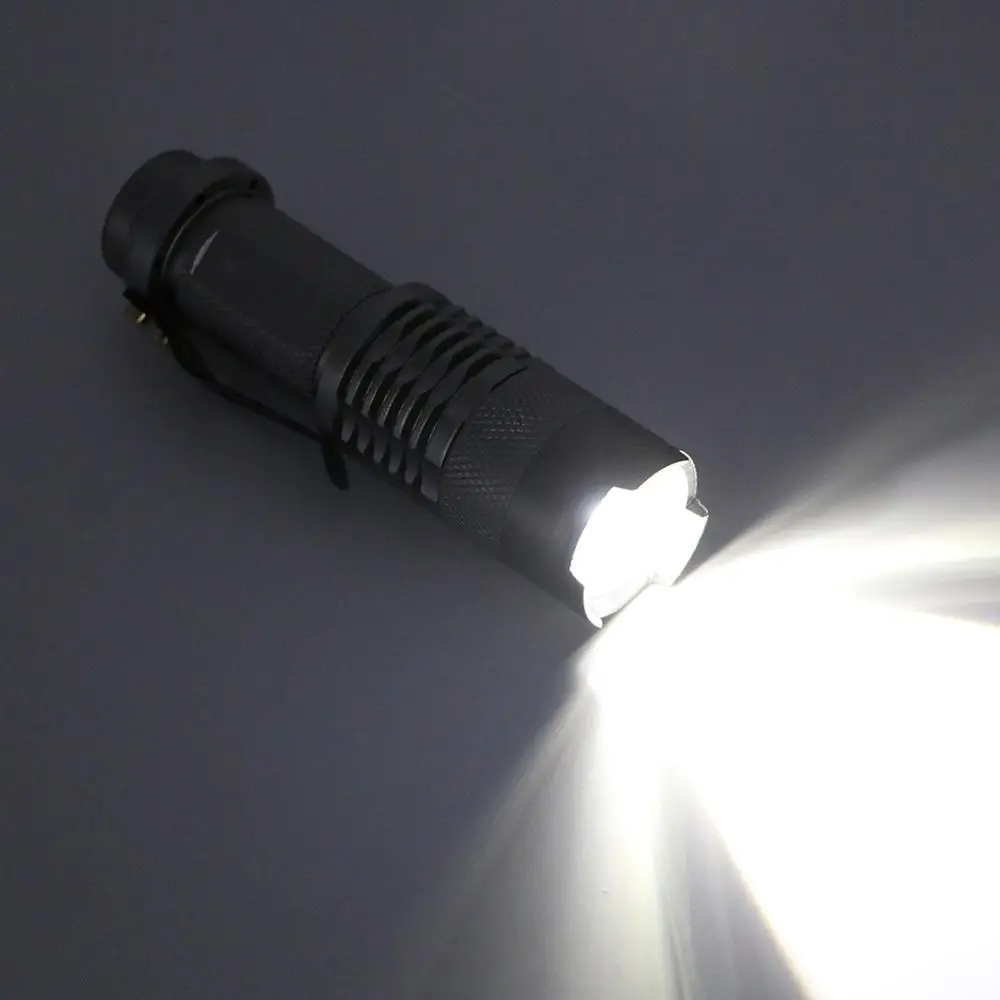 

Mini Colorful Convex Lens 1200LM Flashlight Waterproof LED Flashlight 3 Modes Zoomable LED Torch Penlight
