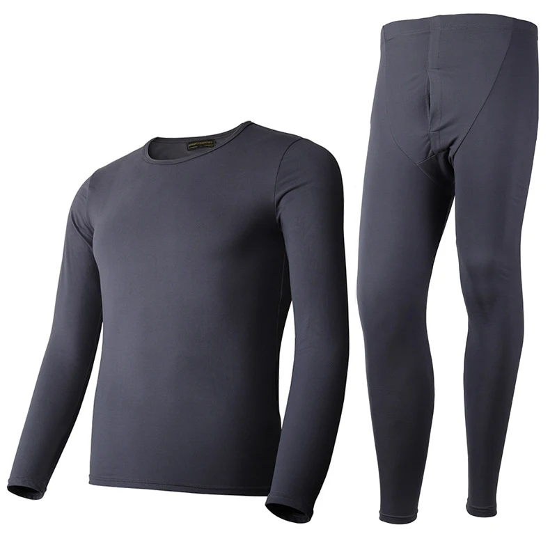 Men Dark Gray Новые зимние кальсоны толстые термобелье мужские хлопковые комплекты нижнего белья согревают по всему миру женские комплекты нижнего белья - Цвет: Men Dark Gray