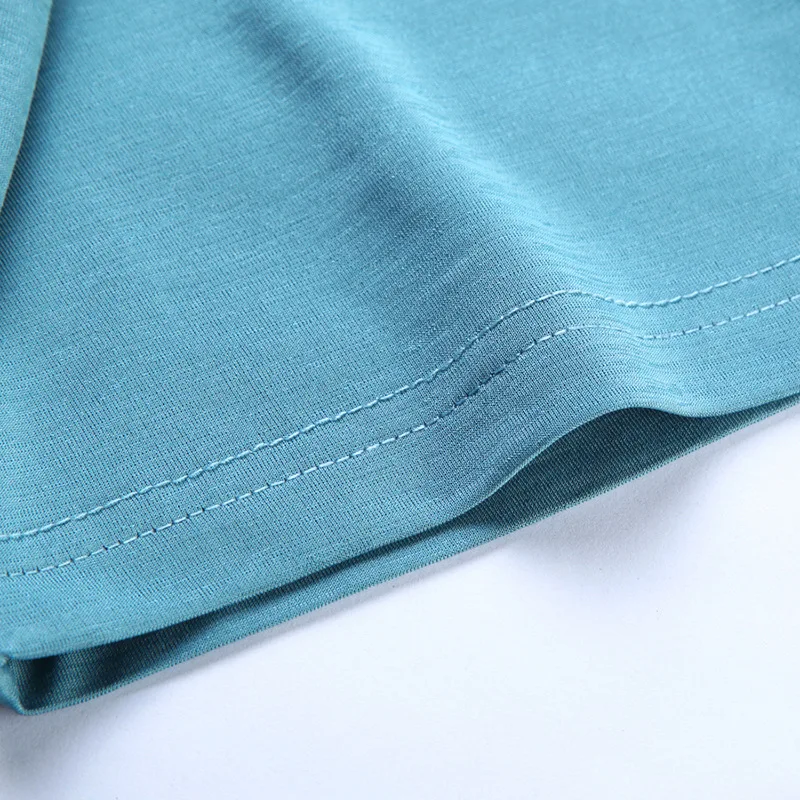 

Summer Leisure Thin Ice Silk short-sleeved t-shirt men loose v-neck shirt