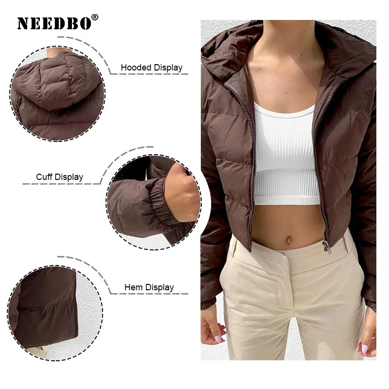 2021 Winter Jacket Women Coat Hooded Cotton Jacket Winter Women Ladies Puffer Coat Women Elegant Casual Warm Casaco Parka Mujer