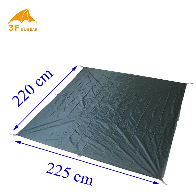 Уличный влагостойкий полиуретановый грунтовой лист 3F Gear 225*220 см|groundsheet|moistureproof |