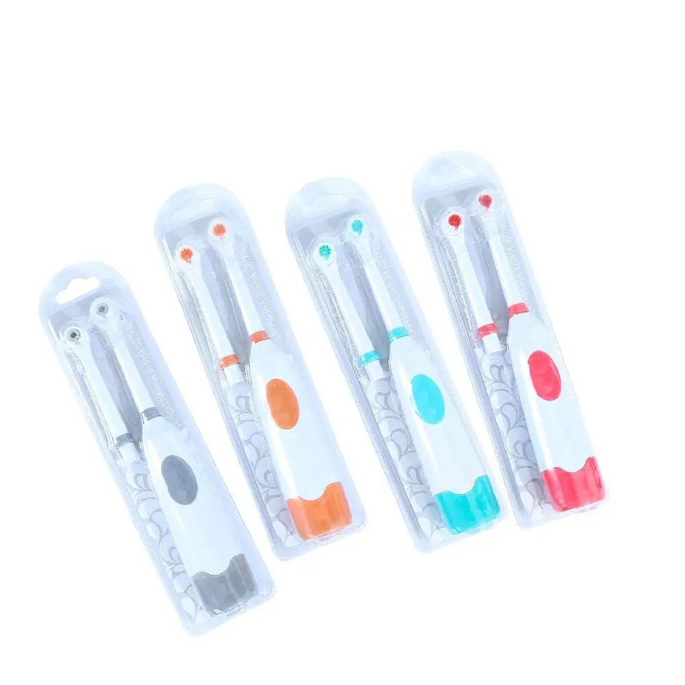 

BellyLady 1PC Double Brush Head Electric Toothbrush Rotating Waterproof Soft Brush Large Size Powerful Cleaning Lazy Automatic