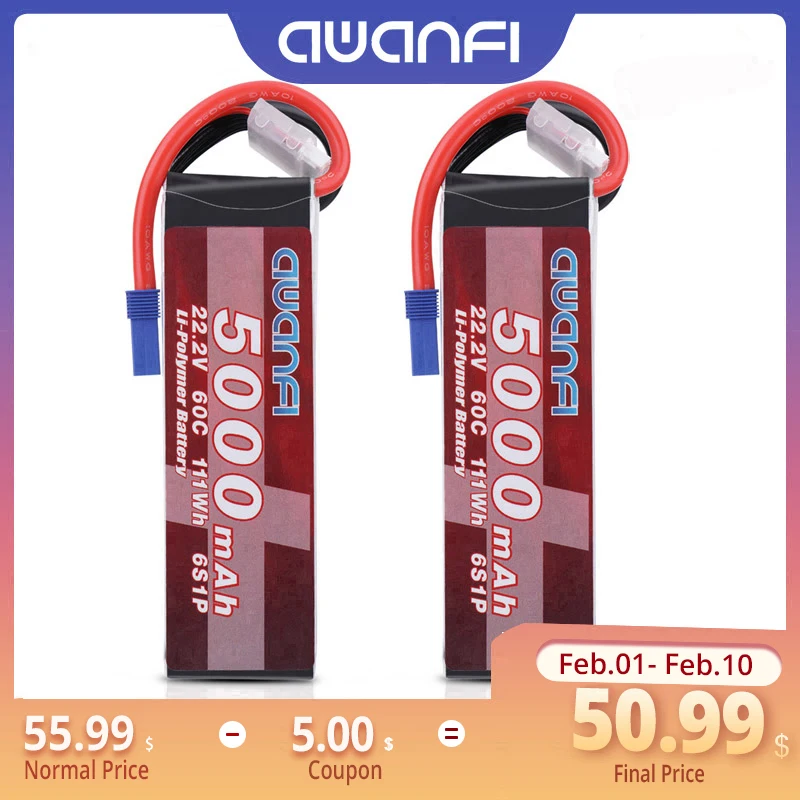 5000 мАч аккумулятор с ру 22 2 V 60C 6S Lipo разъемом EC5 для радиоуправляемого самолета