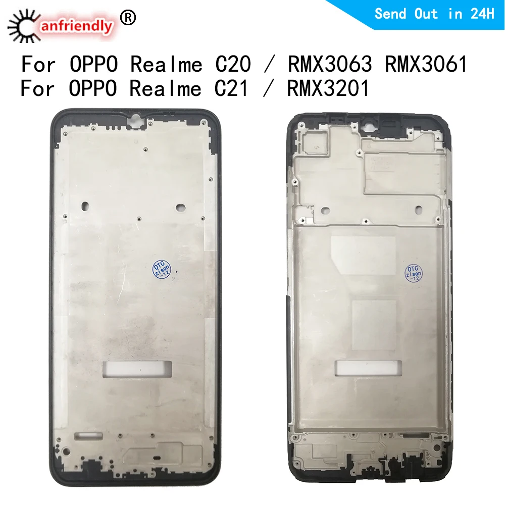 

Для Realme C20 RMX3063 RMX3061 средняя рамка для OPPO Realme C21 RMX3201 средняя рамка Корпус крышка рамка пластина Лицевая панель