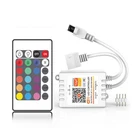 Светодиодный светильник Tuya RGBRGBW с 24 клавишами и ИК-пультом дистанционного управления, работает с Alexa GoogleAmazon Alexa Tuya Smart APP Control