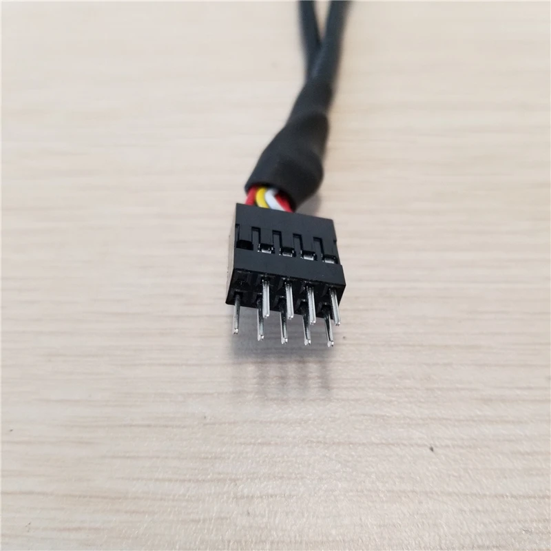 Двойной USB 2 0 A штекер к корпусу ПК Внутренний 9 контактный разъем dupont кабель