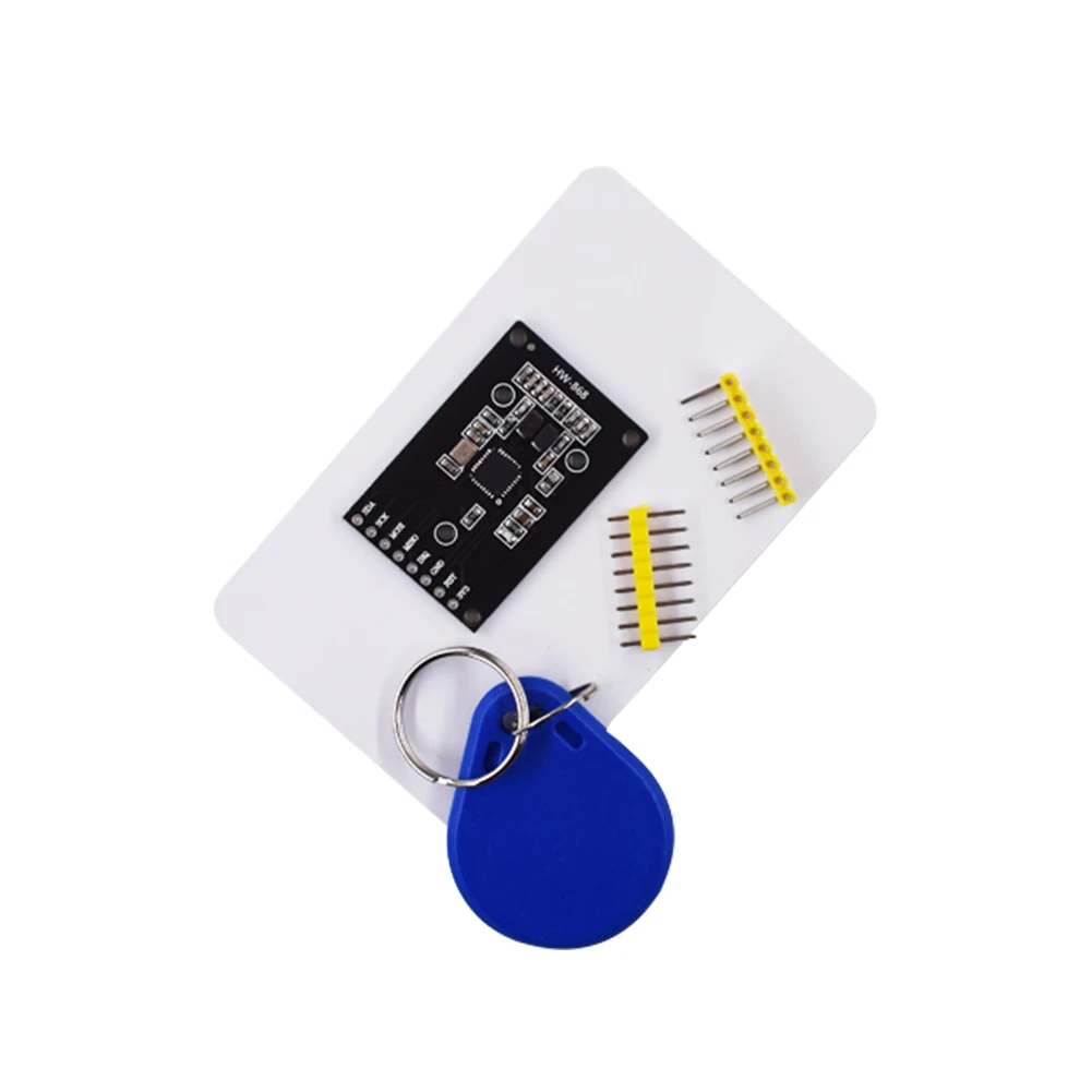 

1 Set HW-868 RC522 RFID Card Reader Module Kit Supplies 13.56MHz with Board Blank Card Decoding Key Fob 13~26mA