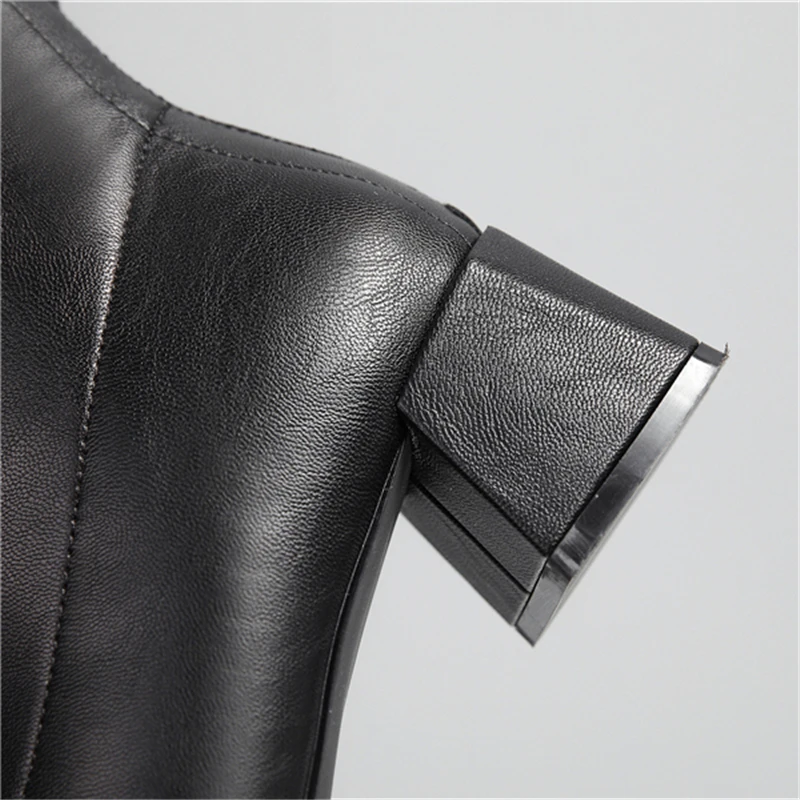 2020 модные роскошные женские туфли на высоком каблуке носки Фетиш сапоги кожа