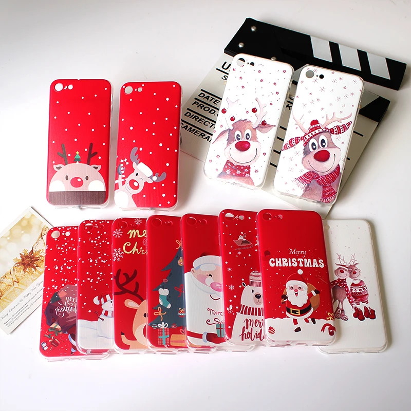 

Christmas Santa Reindeer Bear Mobile Phone Case For Huawei P20 Nova 3e 5i P30 4e Pro Y635 Y3 2 Y5 3 Prime Lite Housing Cover Bag