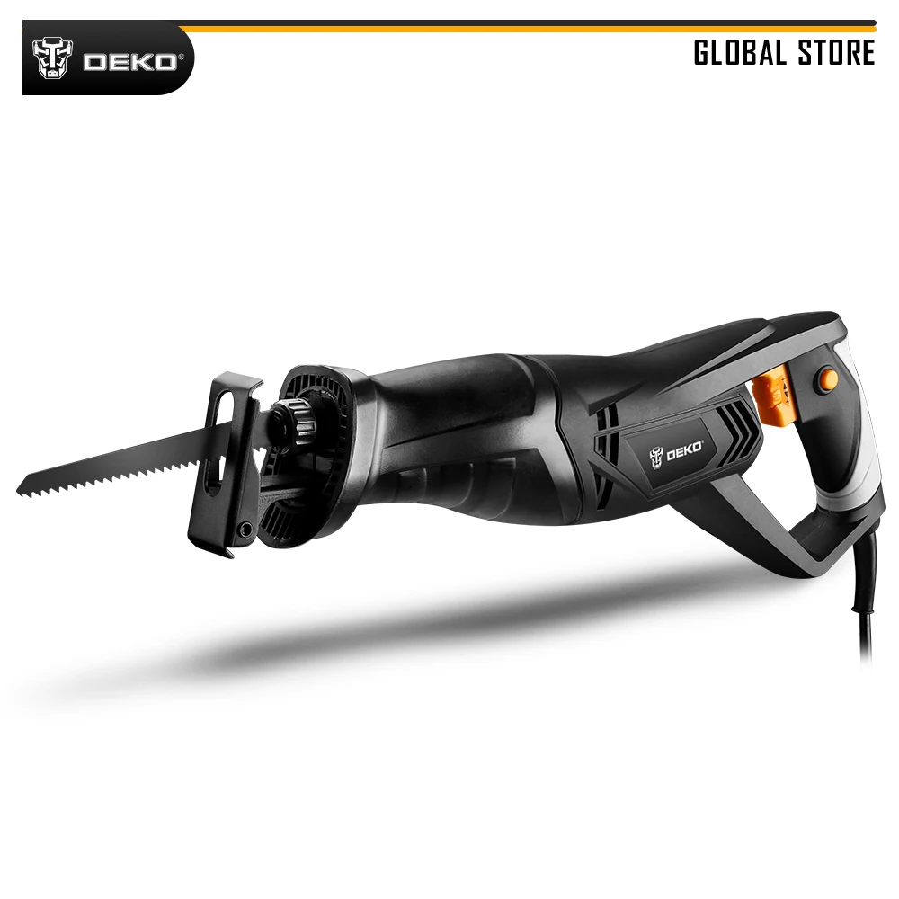 Электрическая сабельная пила DEKO DKRS01, пила 900 Вт с лезвиями для деревообработки
