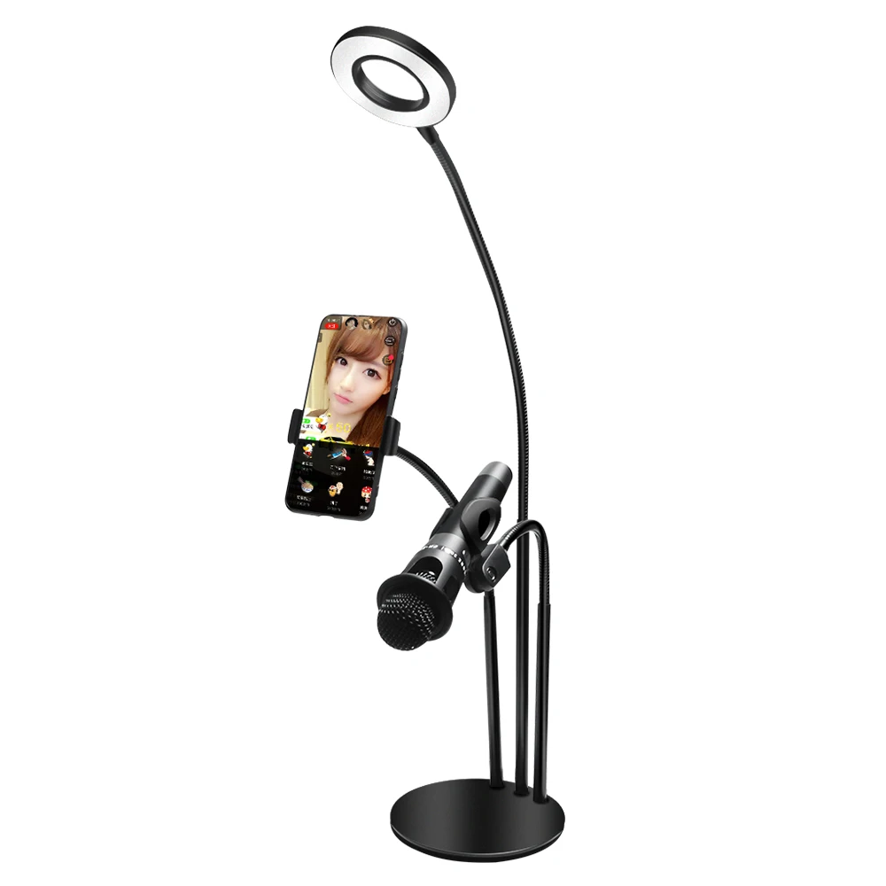 Светодиодный светильник для селфи с регулируемой яркостью набор лампа красоты
