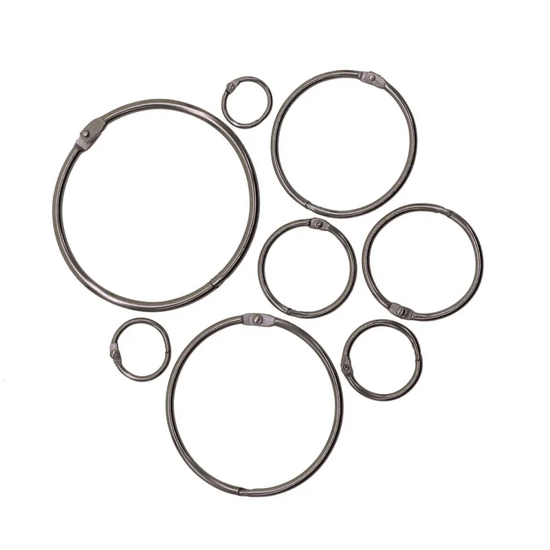 3 Pcs Loose ring Keychain Stainless steel ring Notebook loose-leaf ring Multi-functional steel ring 20/30/25/68/82/45/55/38mm