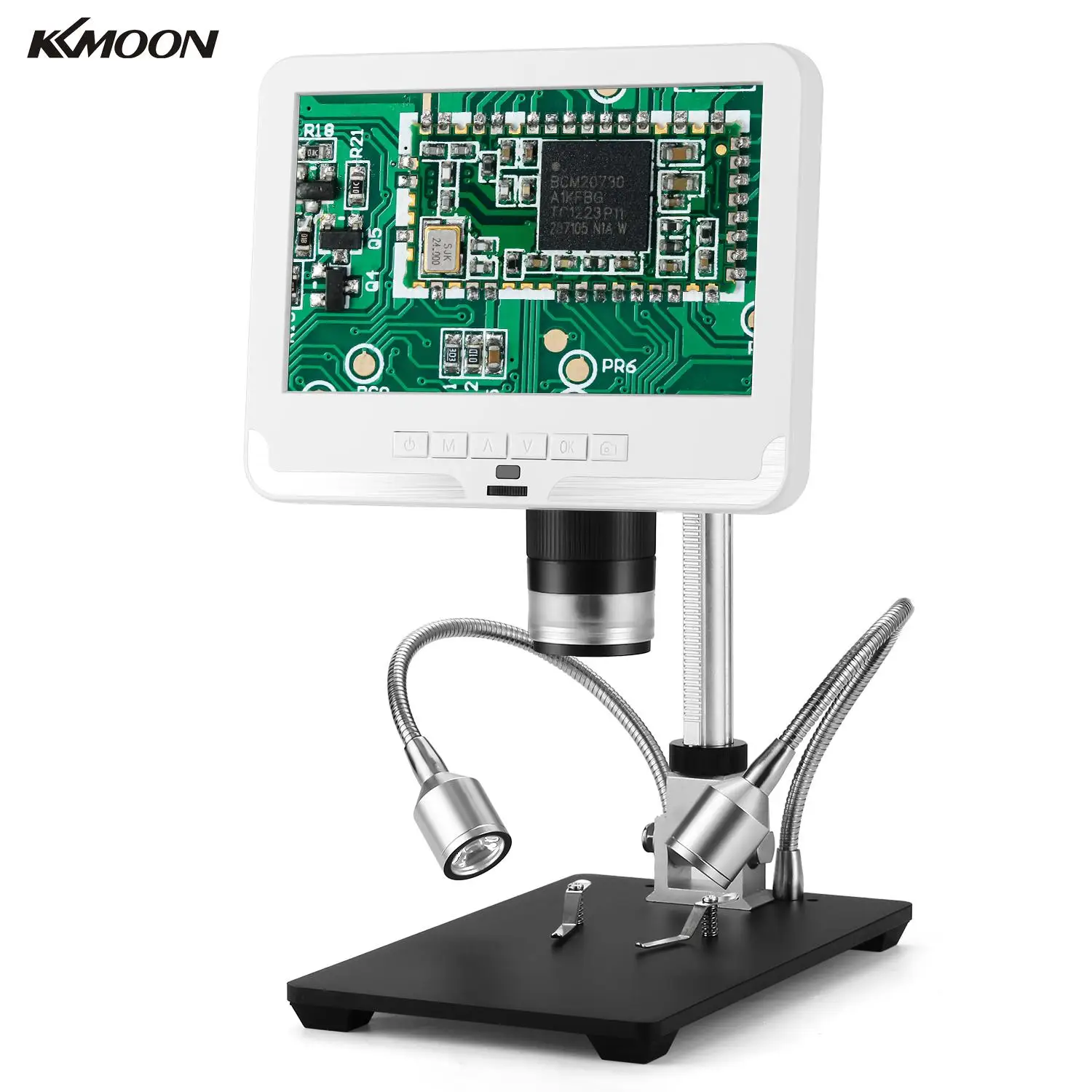 KKMOON AD206 7 дюймов 2.0MP 200X цифровой электронный промышленный микроскоп PCB SMT установки