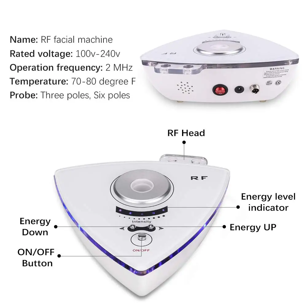 Радиочастотный аппарат для омоложения кожи лица удаления морщин подтяжки