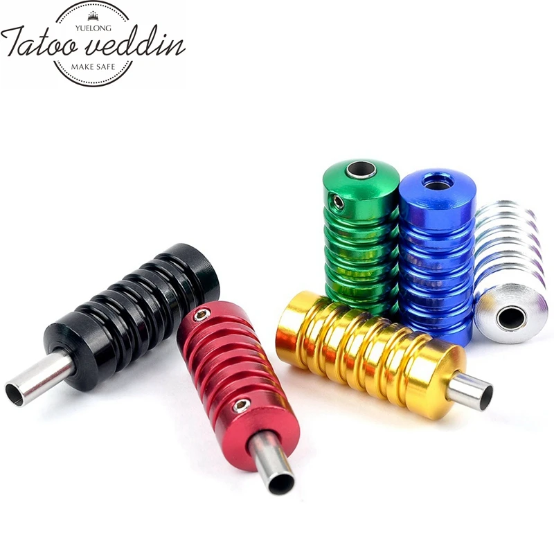 

EMALLA Alloy Grip 22MM 1pcs tattoo grips for tattoo machines 7 Color grip For tattoo machine tattoo supplier free shipping