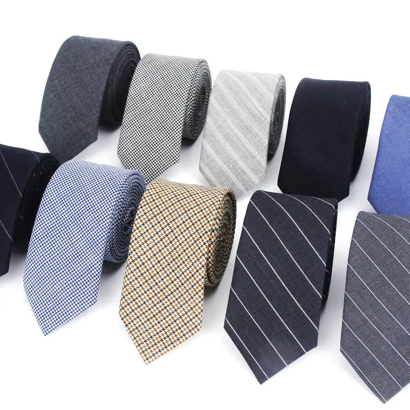 Высококачественный мужской галстук из 100% шерсти однотонный узкий формальный