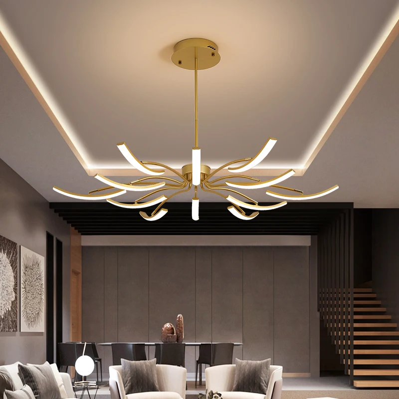

2021 Matte Black/White Finished Modern Led Ceiling Lights for living room bedroom study room Adjustable New Led Ceiling Lamp