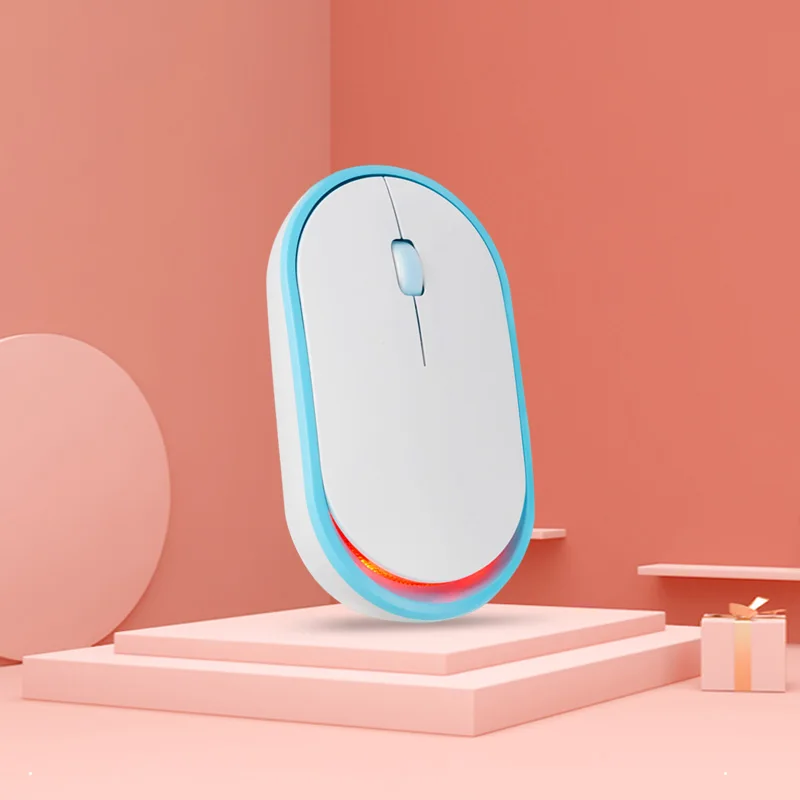 Мышь Bluetooth 1600 точек/дюйм Беспроводная игровая мышь 2 4G USB со светодиодной