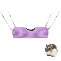 new winter warm hamster tunnel hammock for small animals sugar glider tube swing bed nest sleeping bed rat ferret toy cage