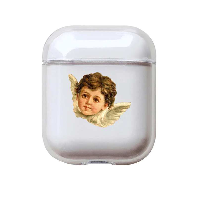 I201099 Мягкий милый Чехол Air Pods для Apple airpods, роскошные изображения, мультяшный ангел, Детские Airpods, чехол в Bluetooth, аксессуары для наушников - Цвет: I201099